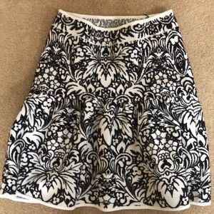 bcbg maxazria NEW JENSEN PUCKERED JACQUARD PEPLUM SKIRT